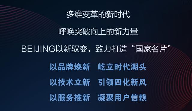 从BEIJING 到世界 向未来！北汽新品牌新未来