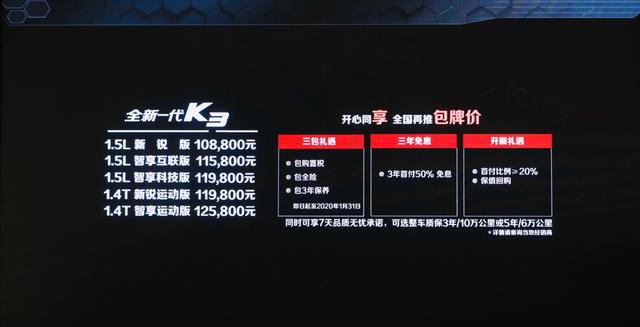 "当燃20城"双车联发 全新一代傲跑、全新一代K3特别版同步上市