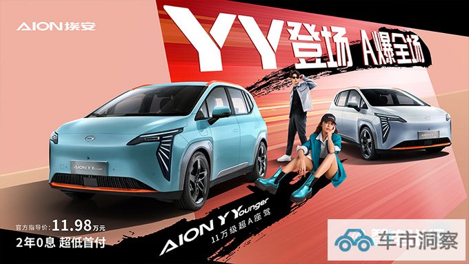 官方降价2万埃安新版AION Y Plus售11.98万元-图1