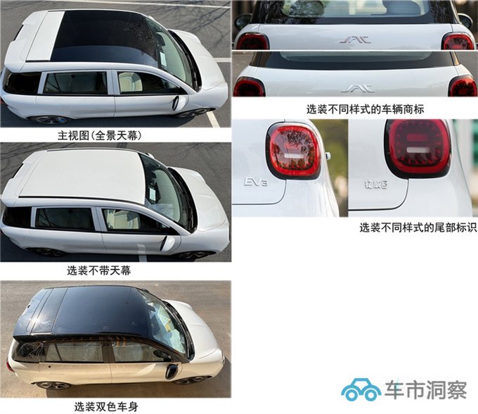 江淮新电动车EV3实拍撞脸欧拉好猫 比缤果大-图5