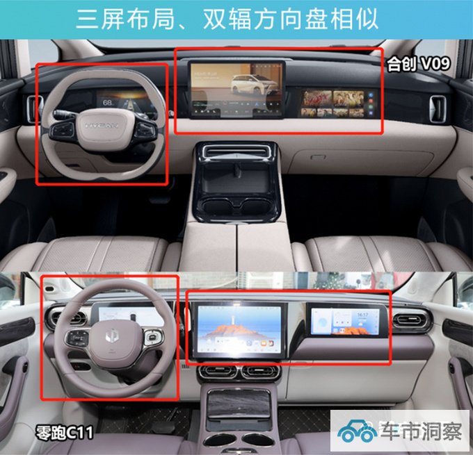 合创V09纯电MPV内饰首发酷似零跑C11 三季度到店-图1