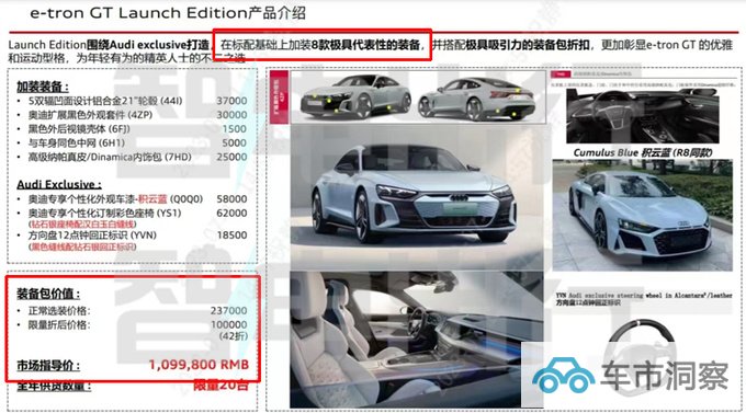 奥迪e-tron GT 7月27日上市 普通版预计卖99.98万-图2