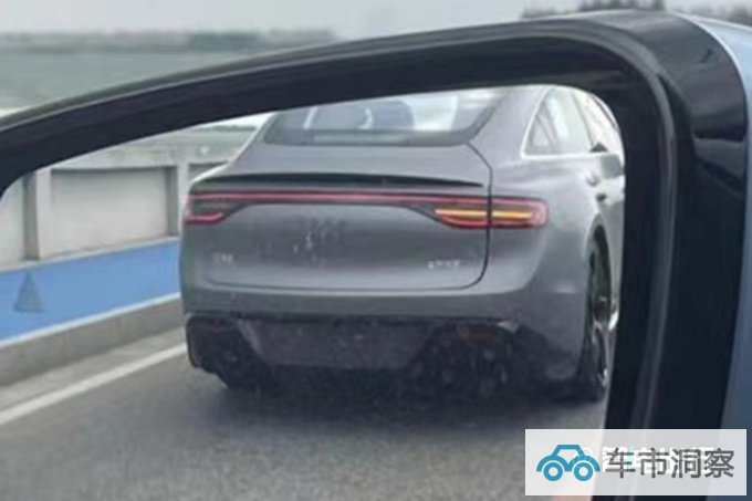华为首款轿跑路试实拍搭问界M5同款尾灯 9月发布-图5
