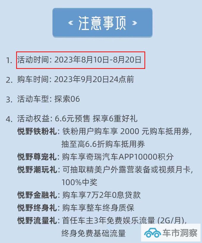 奇瑞探索06预售12.99-14.59万 预计8月20日上市-图1