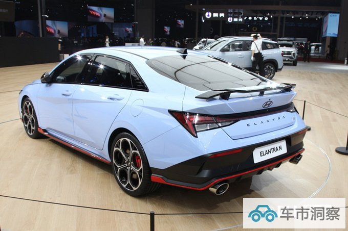 现代伊兰特N 10月上市预计25万起售PK大众高尔夫GTI-图3