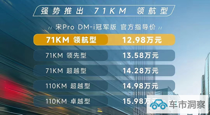 官方降价比亚迪新宋Pro售12.98万取消外放电-图4