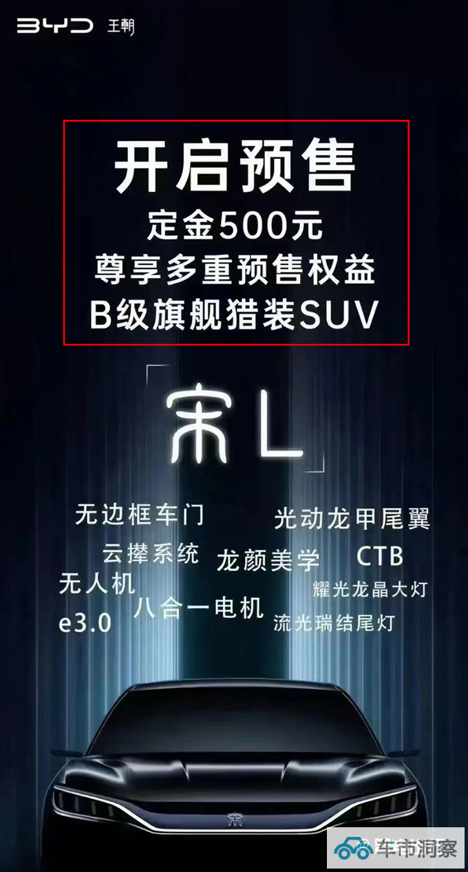 比亚迪4S店宋L开启预售预计11月17日上市-图2
