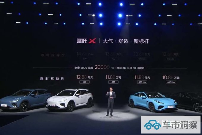 降价1.4万哪吒X售10.88-12.28万元 车身大幅加长-图3