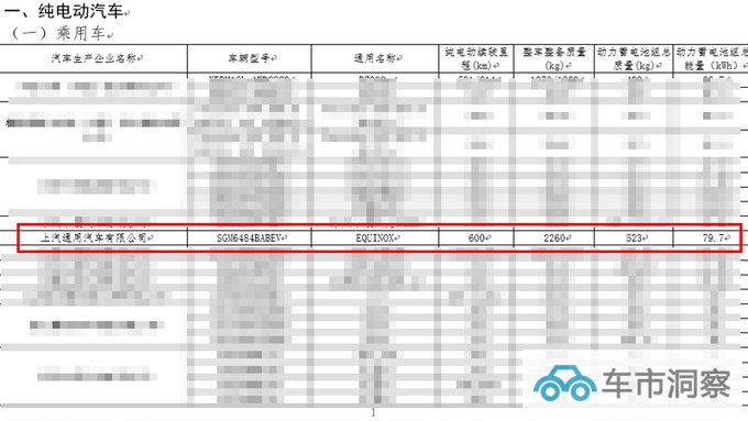 雪佛兰纯电探界者配置曝光续航600km 或17万起售-图5