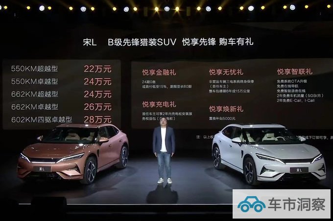 比亚迪宋L预售XX万起 尺寸接近腾势N7 便宜约10万-图1
