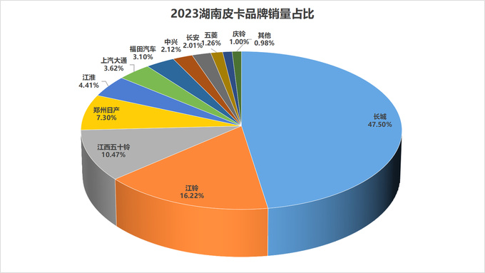 2023年31个省（直辖市）各皮卡品牌市占率分析-图14