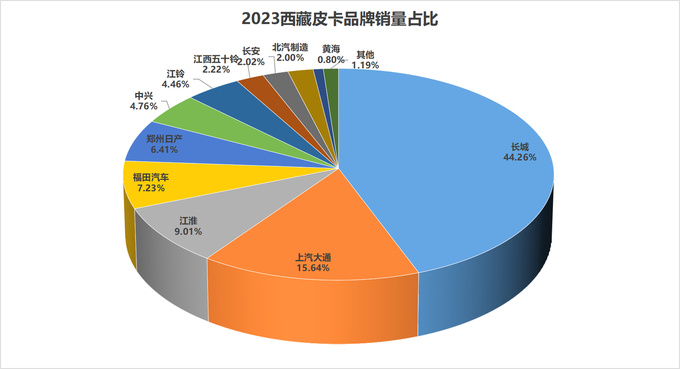 2023年31个省（直辖市）各皮卡品牌市占率分析-图28