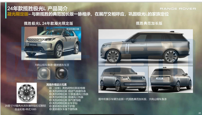 路虎新揽胜极光L配置曝光新版本中国专属 4月上市-图7