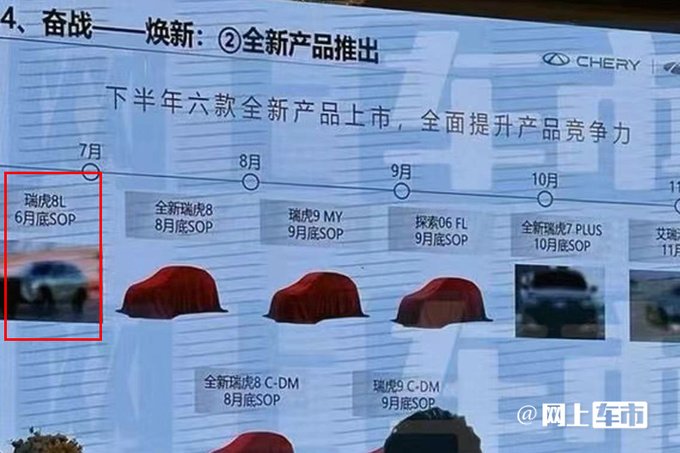 奇瑞瑞虎8L内饰曝光取消联屏 4S店8月上市-图1