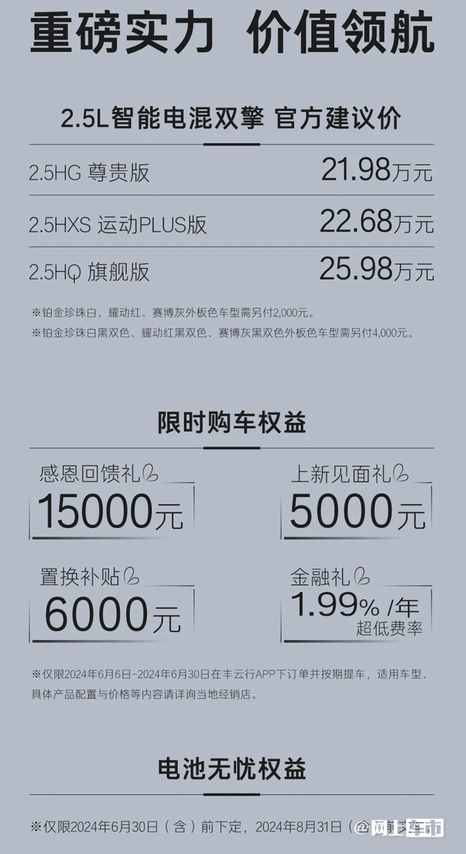 加2万买新款丰田新凯美瑞售21.98-25.98万 动力更强-图4